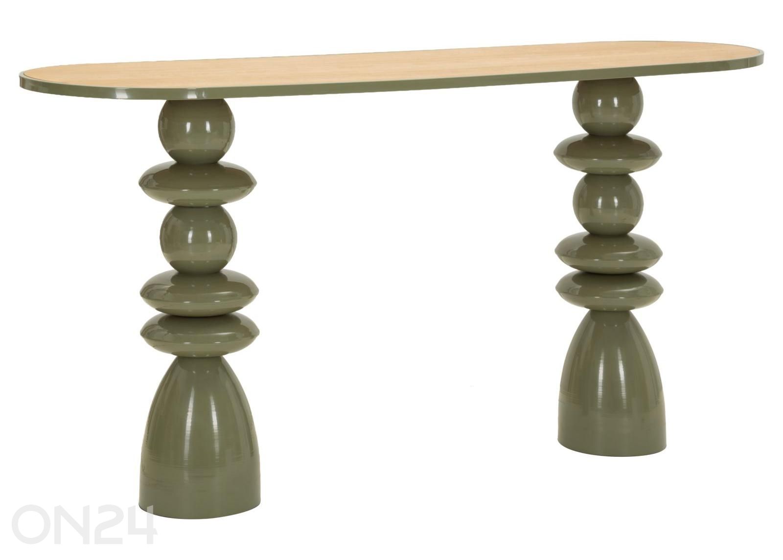 Konsoollaud, 150x45x77.5 cm, roheline suurendatud