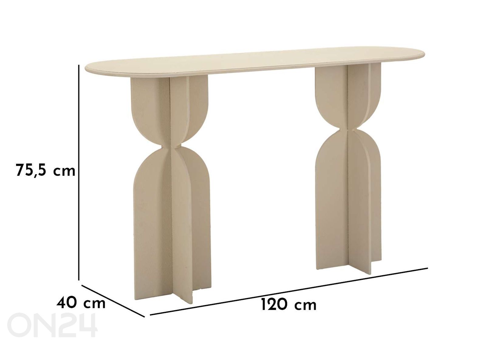 Konsoollaud Dune 40x120 cm suurendatud mõõdud