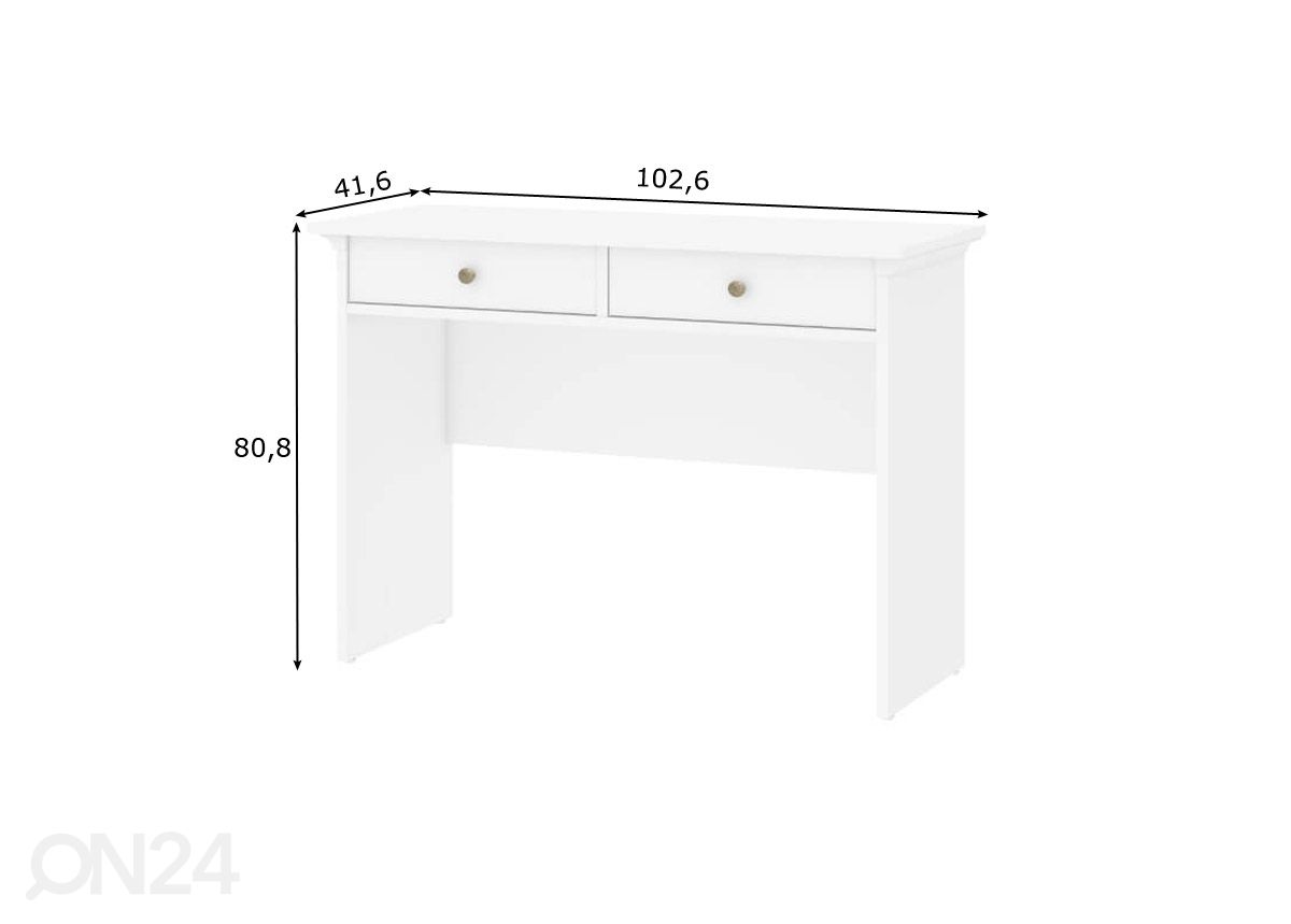 Konsoollaud Paris 102,6 cm suurendatud mõõdud
