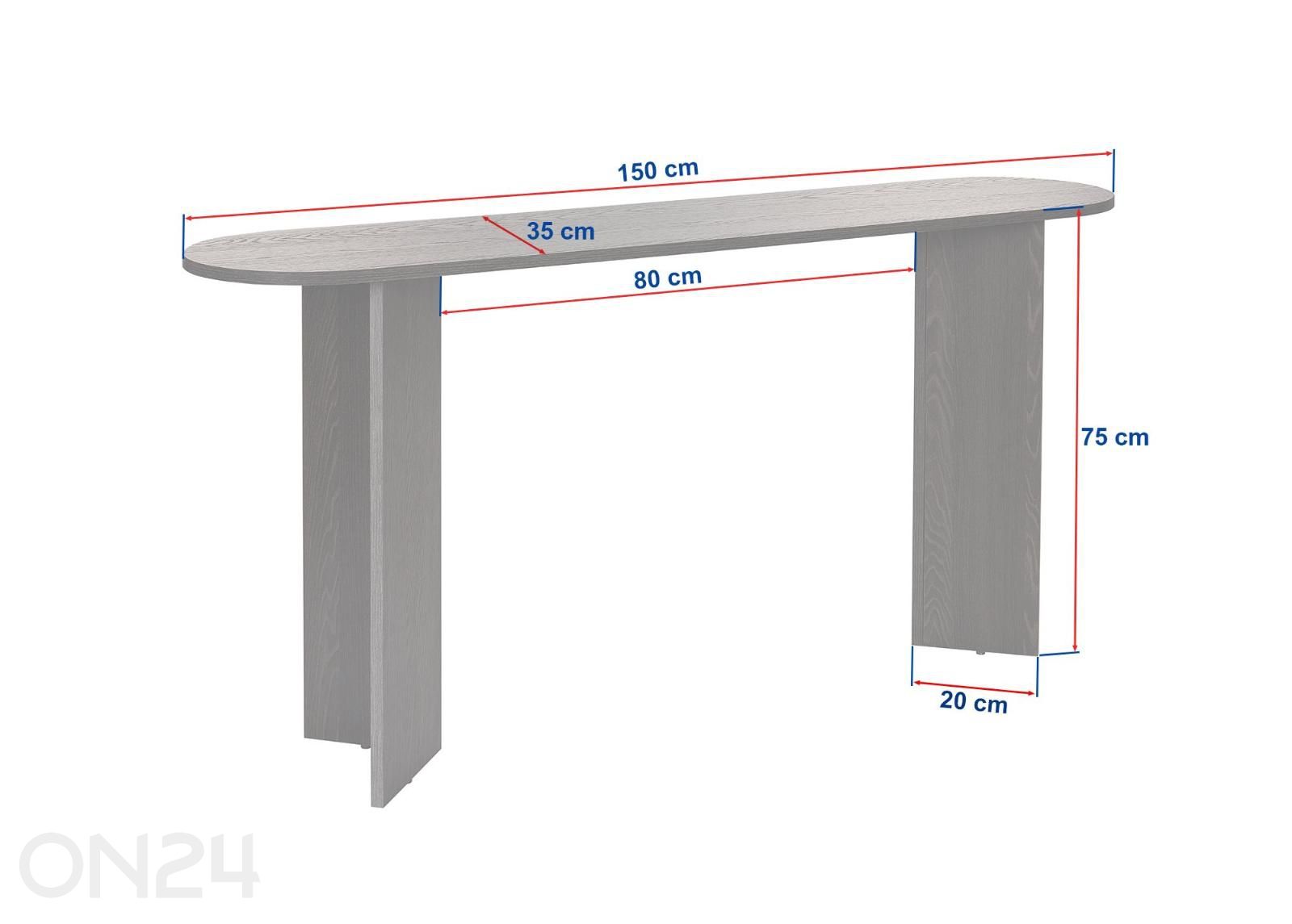 Konsoollaud Sira suurendatud mõõdud