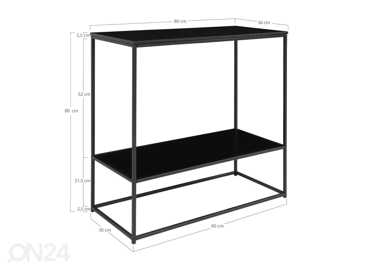 Konsoollaud Skagen 80 cm suurendatud mõõdud