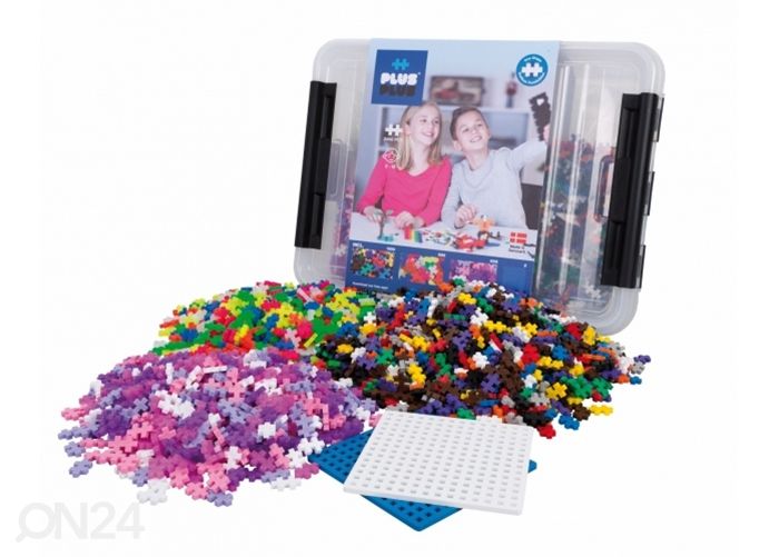 Konstruktor Plus Plus Mini komplekt, 2400 tk suurendatud