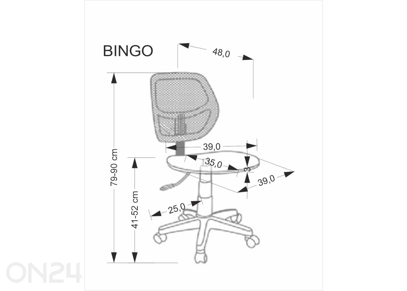 Kontoritool Bingo suurendatud mõõdud