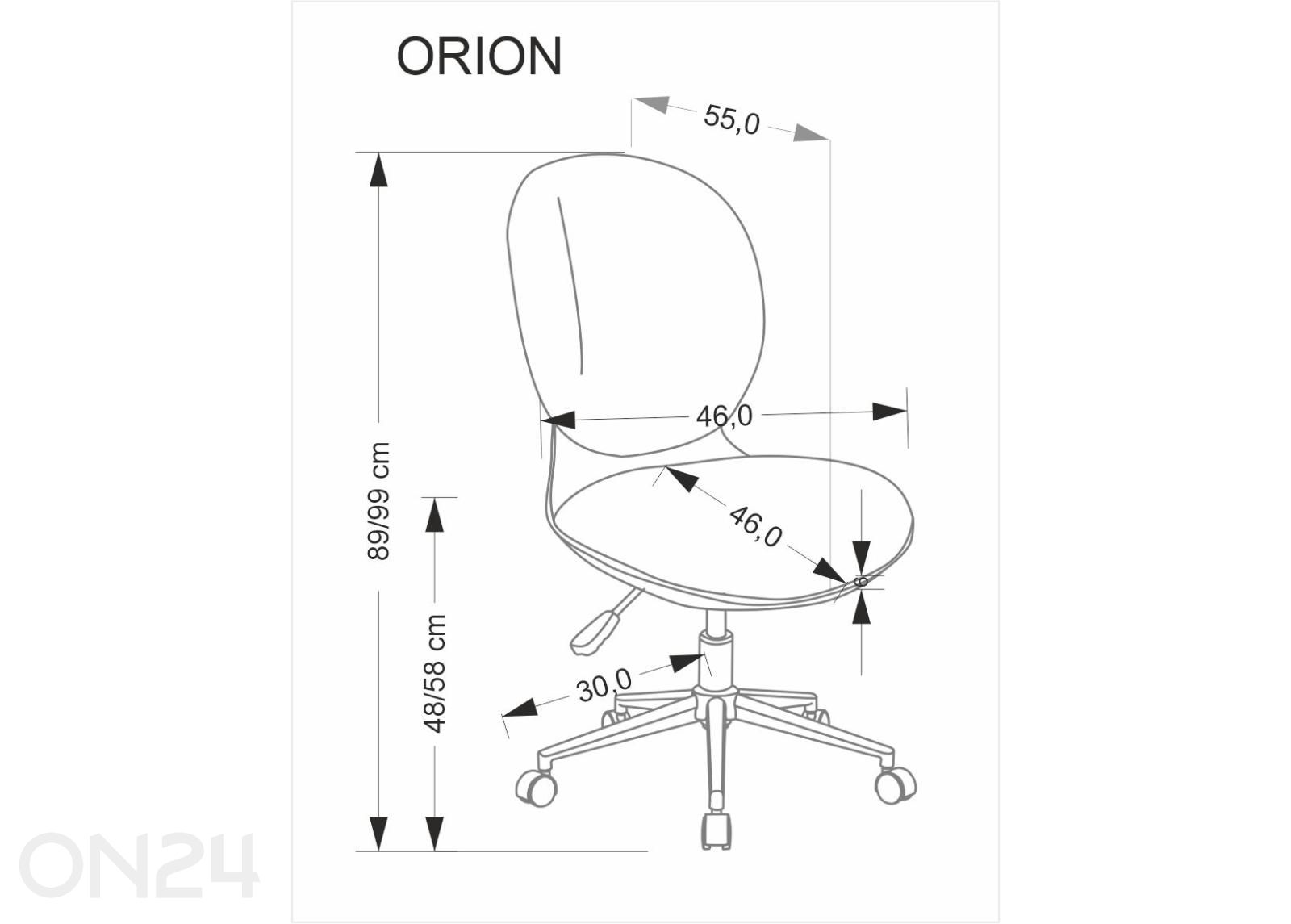Kontoritool Orion suurendatud mõõdud
