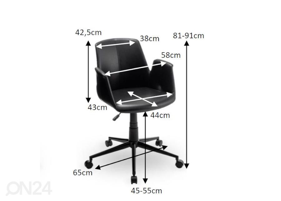Kontoritool Playtime suurendatud mõõdud
