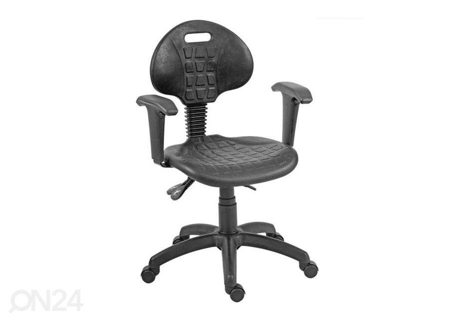 Kontoritool PU Asyn must suurendatud