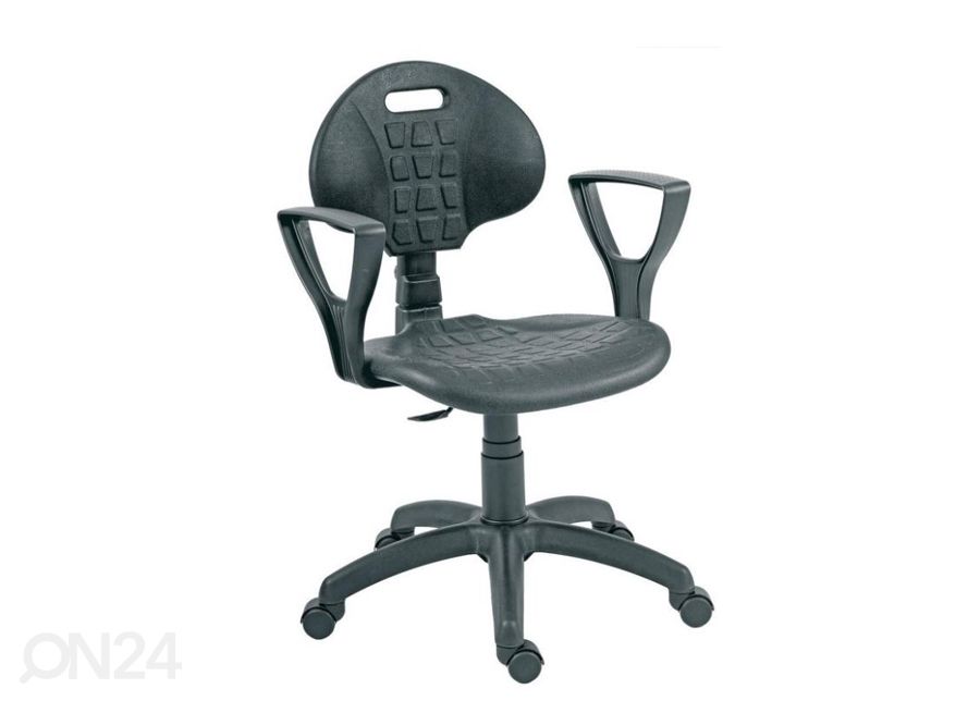 Kontoritool PU Mek must suurendatud