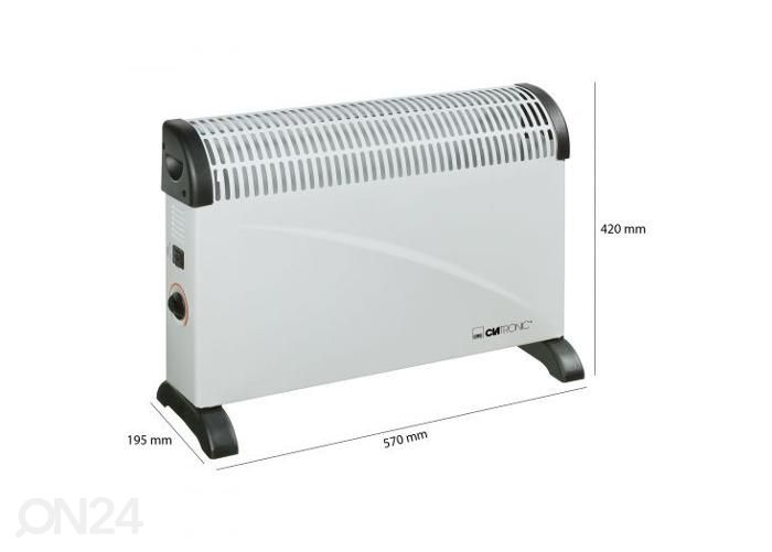 Konvektor Clatronic KH3077N suurendatud mõõdud