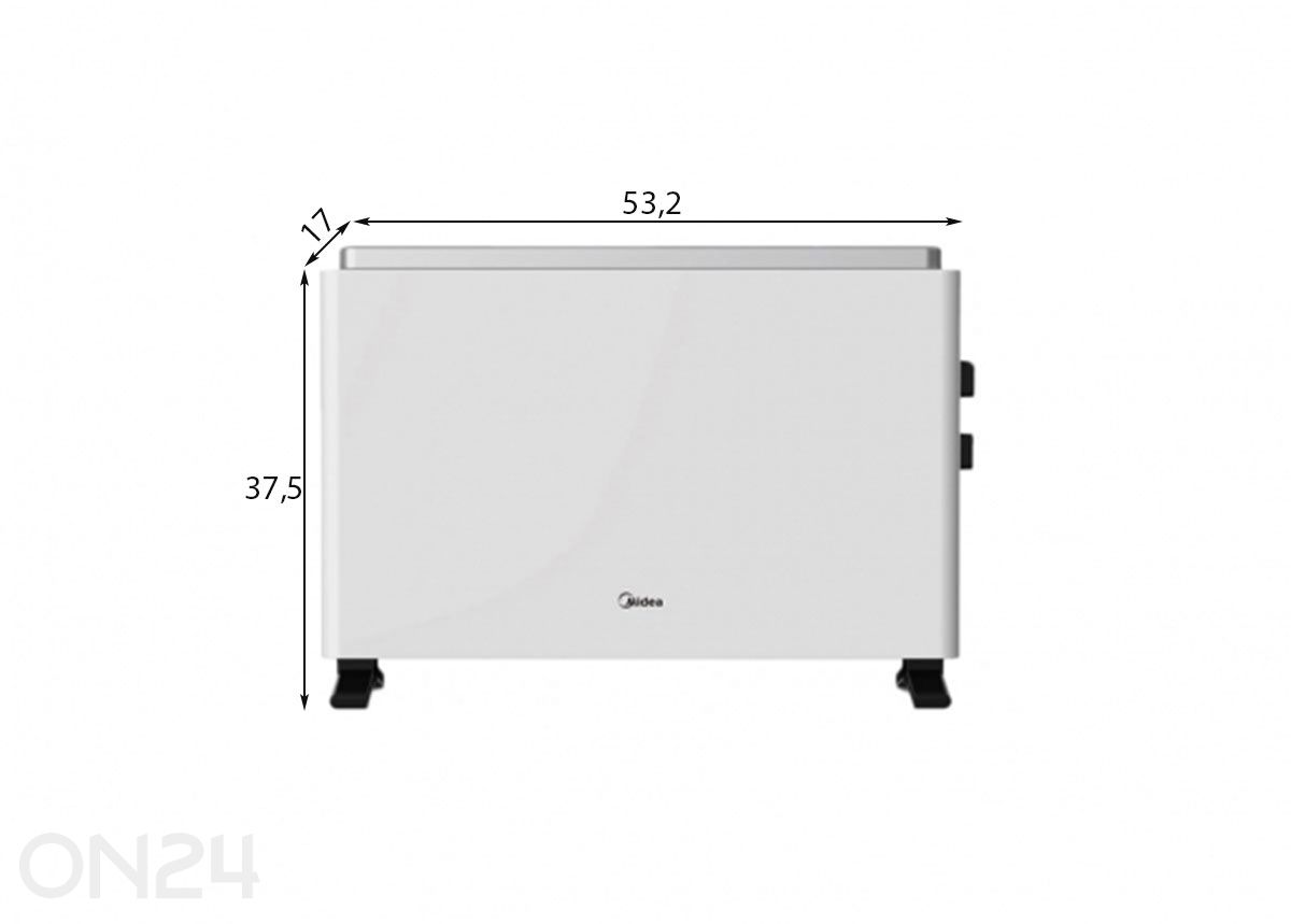 Konvektor-kütteseade Midea NDK20-21A 2000W suurendatud mõõdud