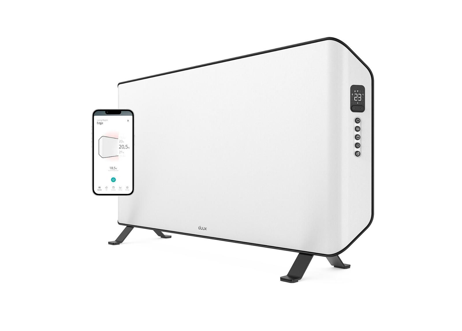 Konvektsioonsoojendi Duux Edge 2000 Smart Wi-Fi, valge suurendatud