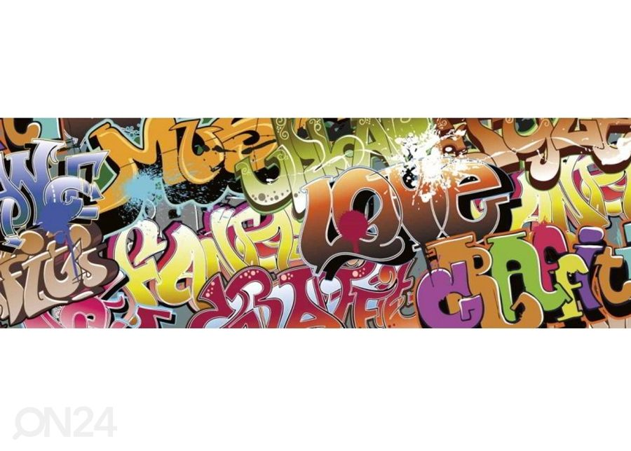Köögi tagasein Graffiti 350x60 cm suurendatud