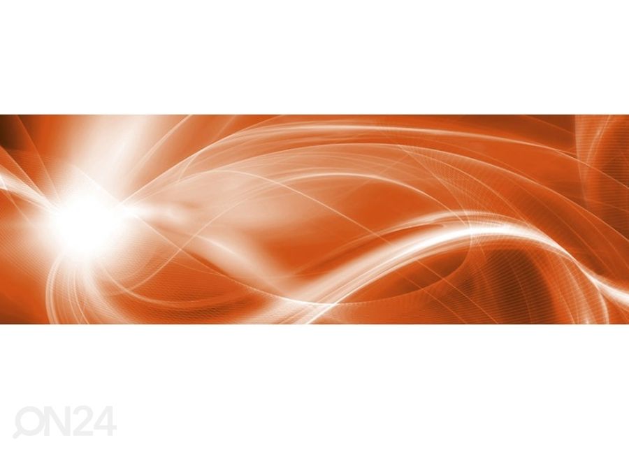 Köögi tagasein Orange abstract 180x60 cm suurendatud