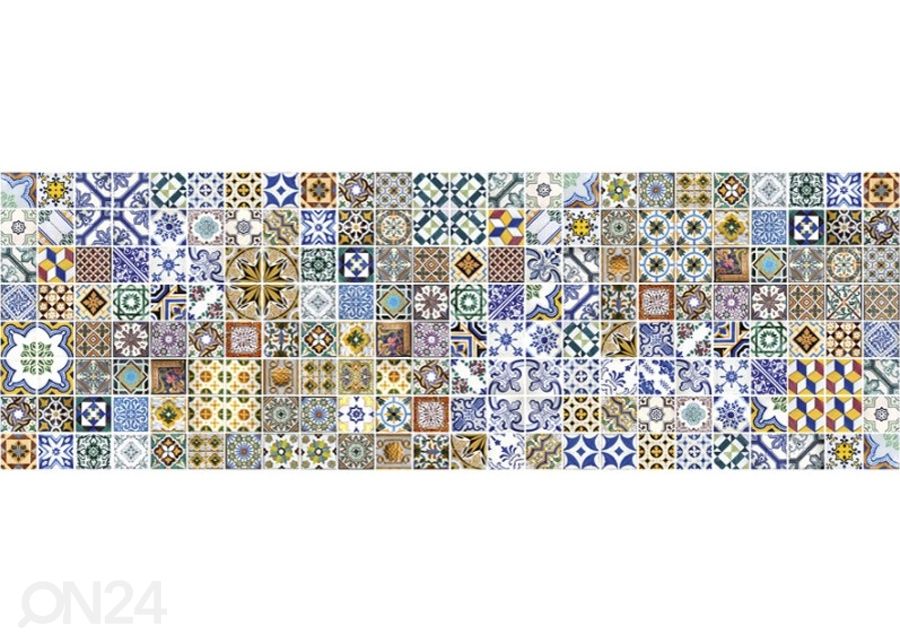 Köögi tagasein Portugal tiles 180x60 cm suurendatud