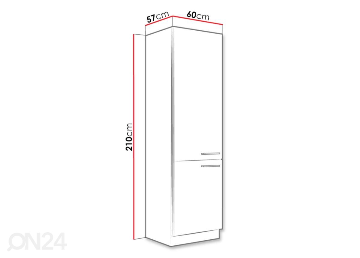 Köögikapp suurendatud mõõdud