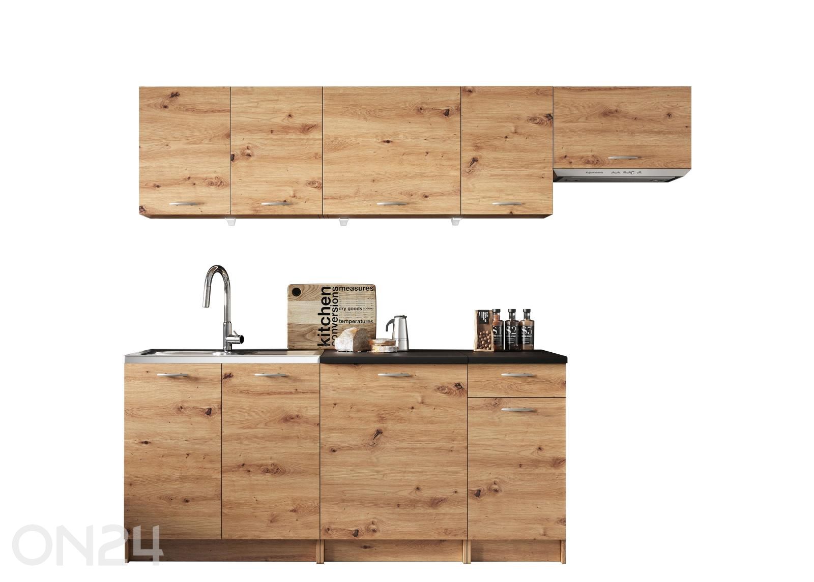 Köögimööbel Melani 240 cm + LED suurendatud