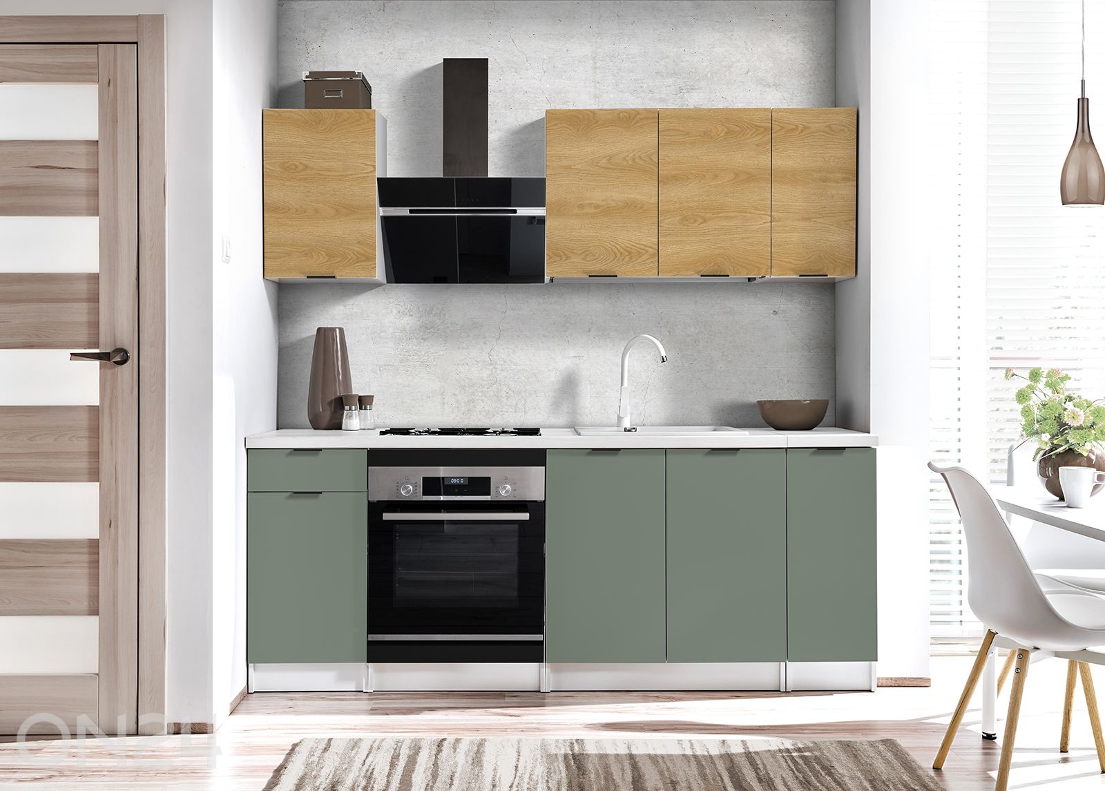 Köögimööbli komplekt 210 cm suurendatud