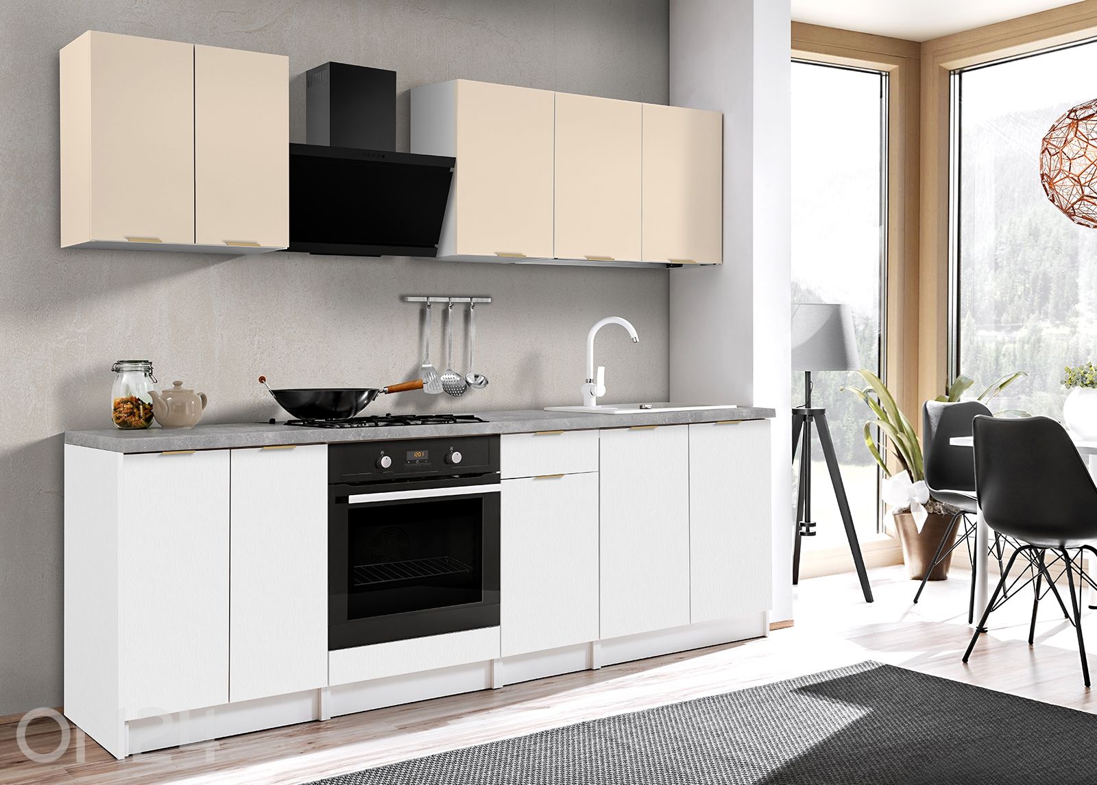 Köögimööbli komplekt 243,2 cm suurendatud