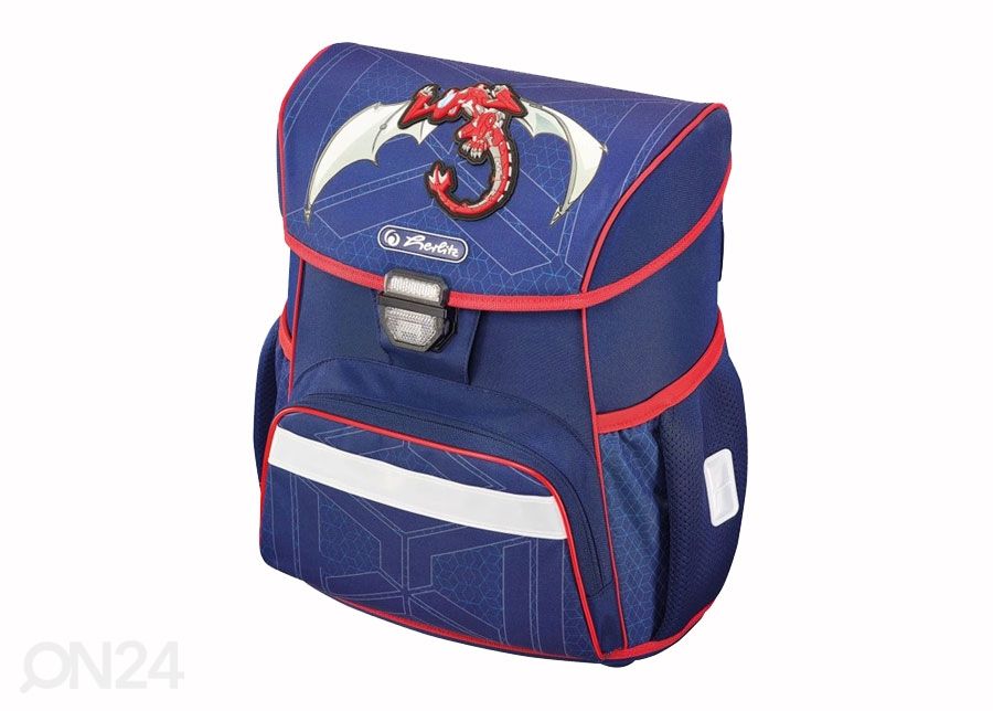 Koolikott Herlitz Loop Red Robo Dragon suurendatud