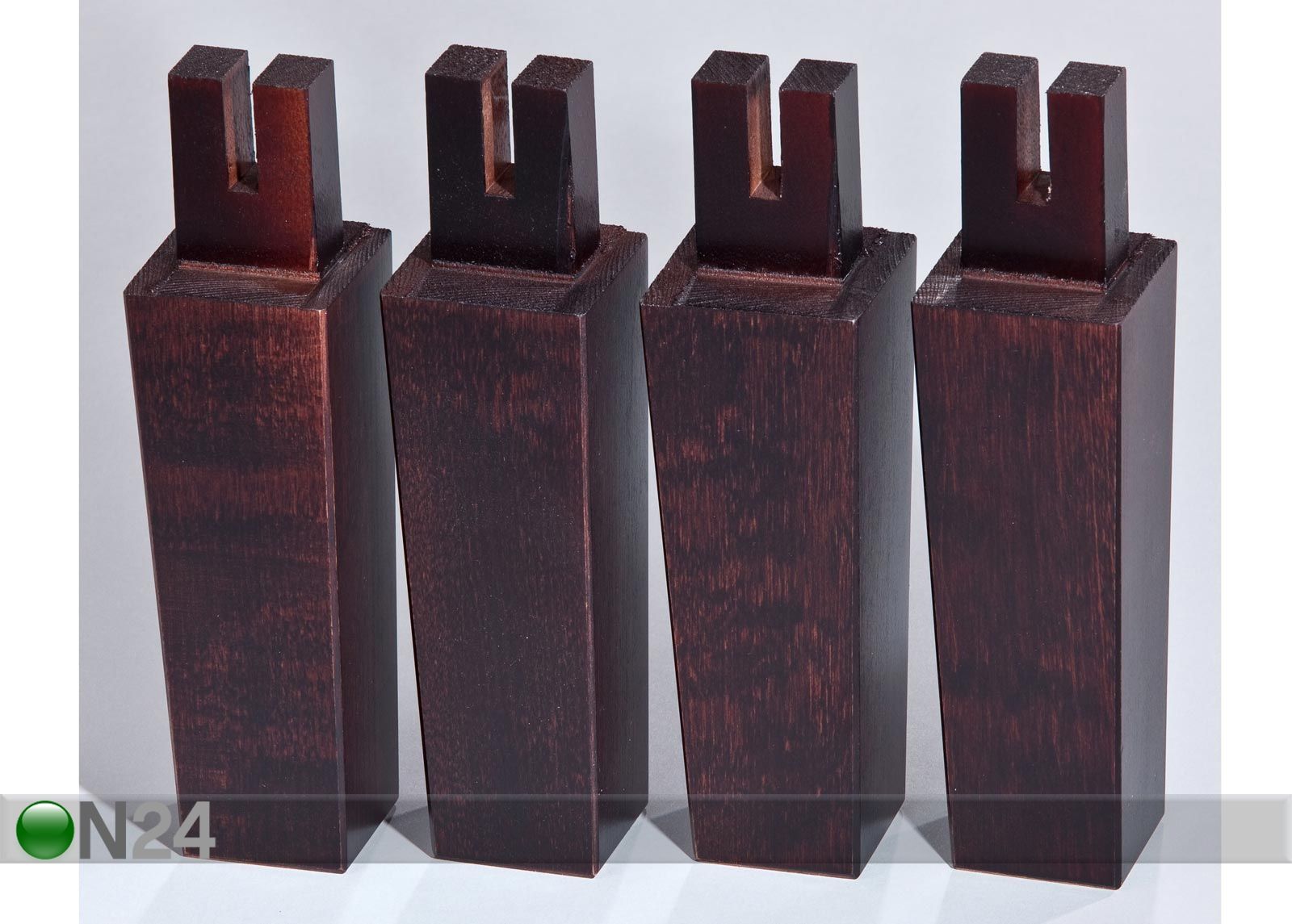 Koonusjalgade komplekt 18 cm wenge suurendatud