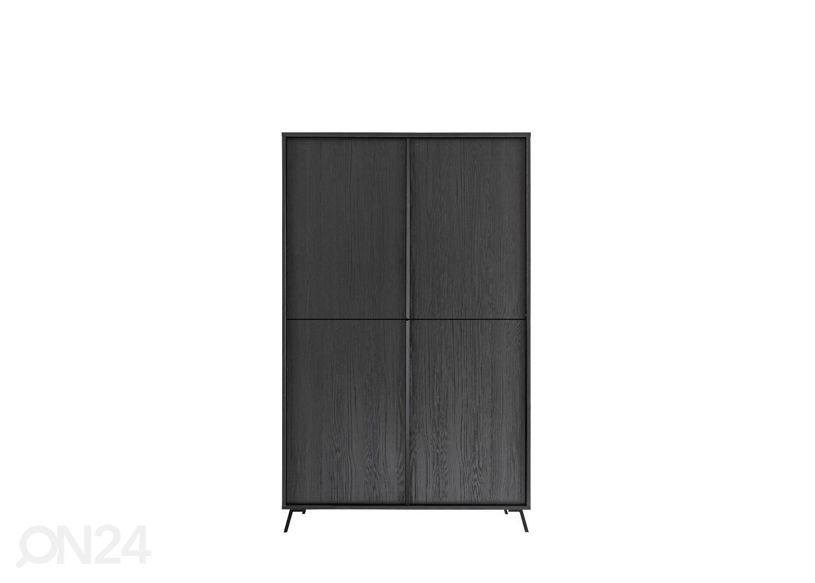 Kõrge kummut City 104 cm, must suurendatud