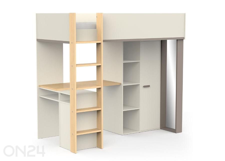 Kõrge voodi Camillia 90x200 cm suurendatud