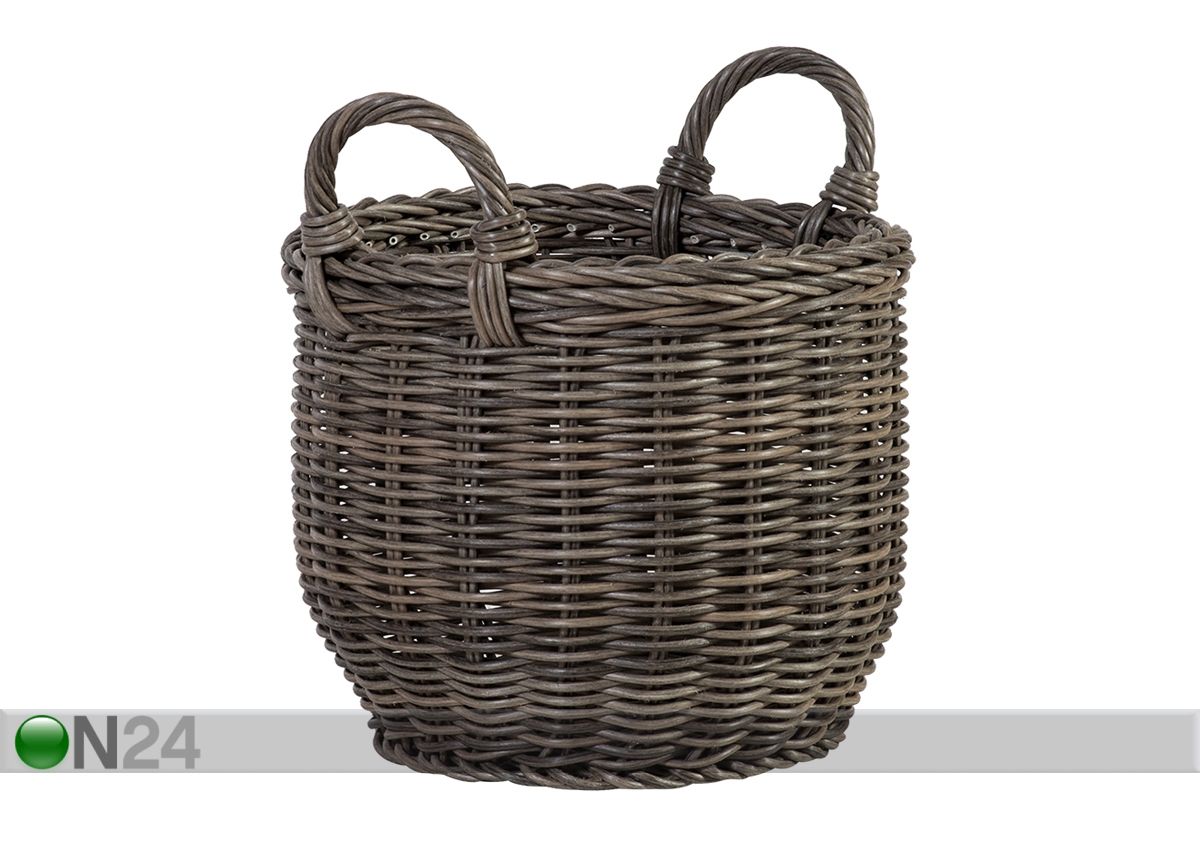 Korv Wicker sangadega Ø34xh26/34 cm suurendatud