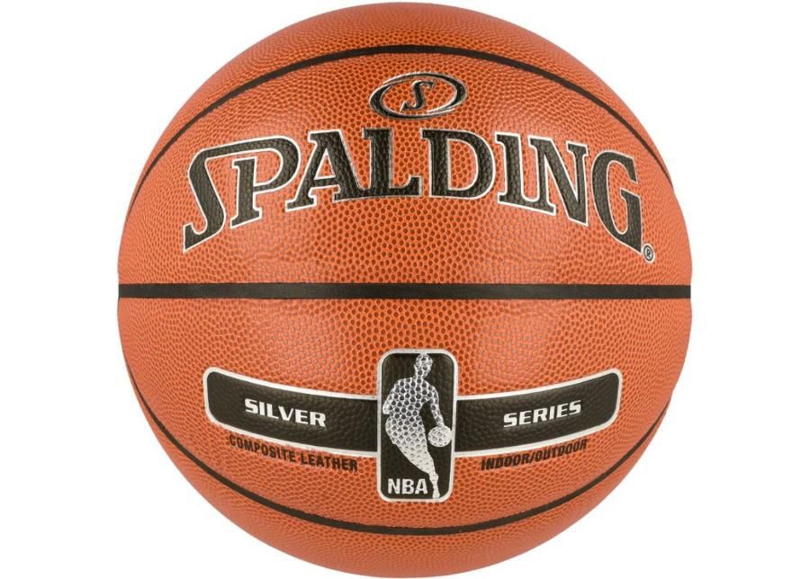 Korvpall Spalding NBA Silver Indoor/Outdoor suurendatud
