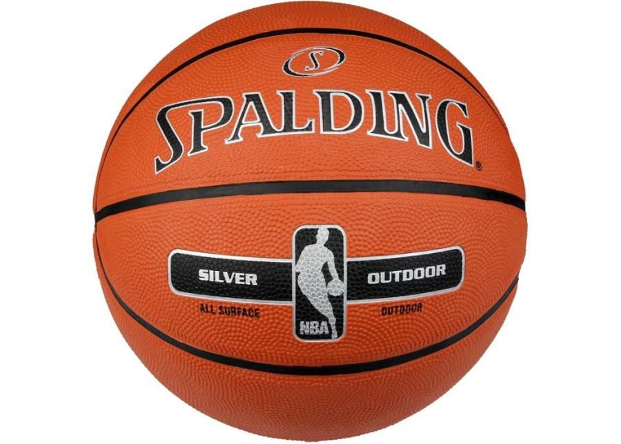 Korvpall Spalding NBA Silver suurus 7 suurendatud