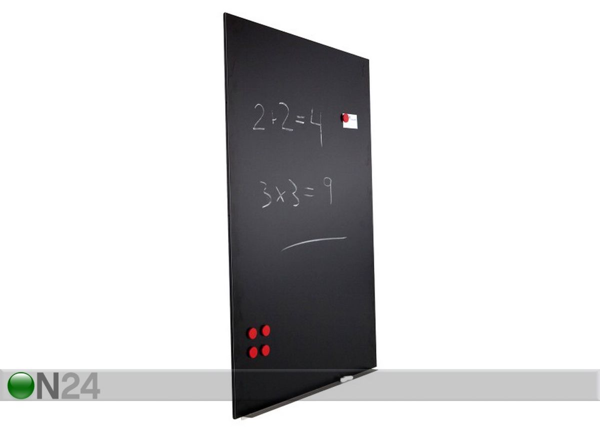 Kriiditahvel magnetpinnaga Rocada skin chalkboard, must 100x150 cm suurendatud