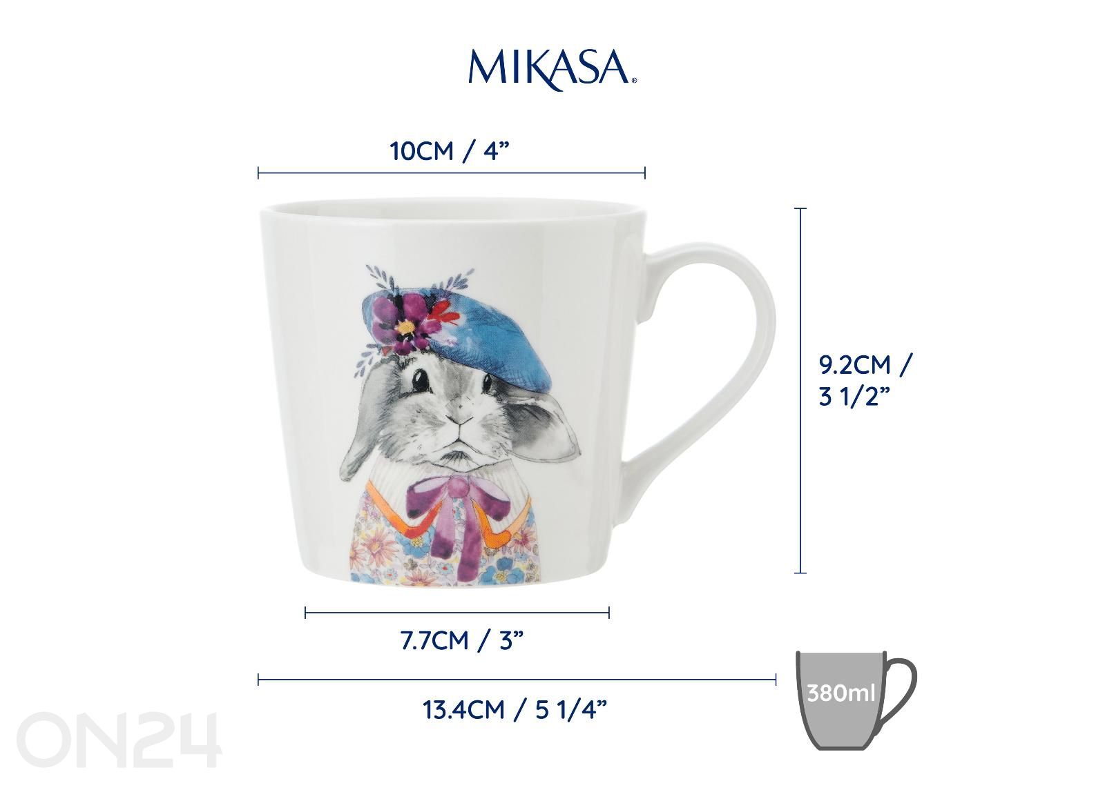 Kruus Mikasa Tipperleyhill rabbit 380 ml suurendatud mõõdud
