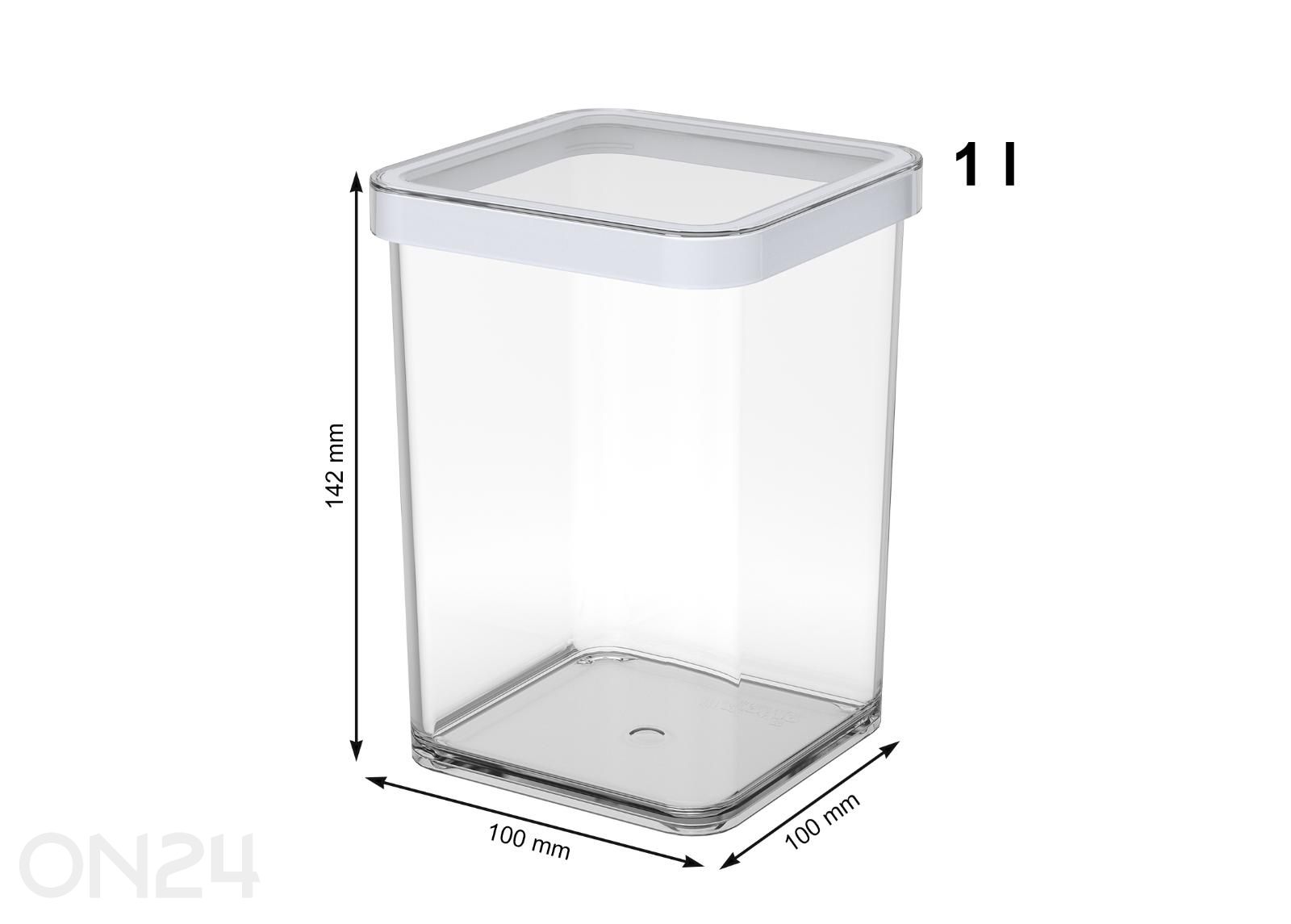 Kuivainepurk kandiline Loft 1000 ml suurendatud mõõdud