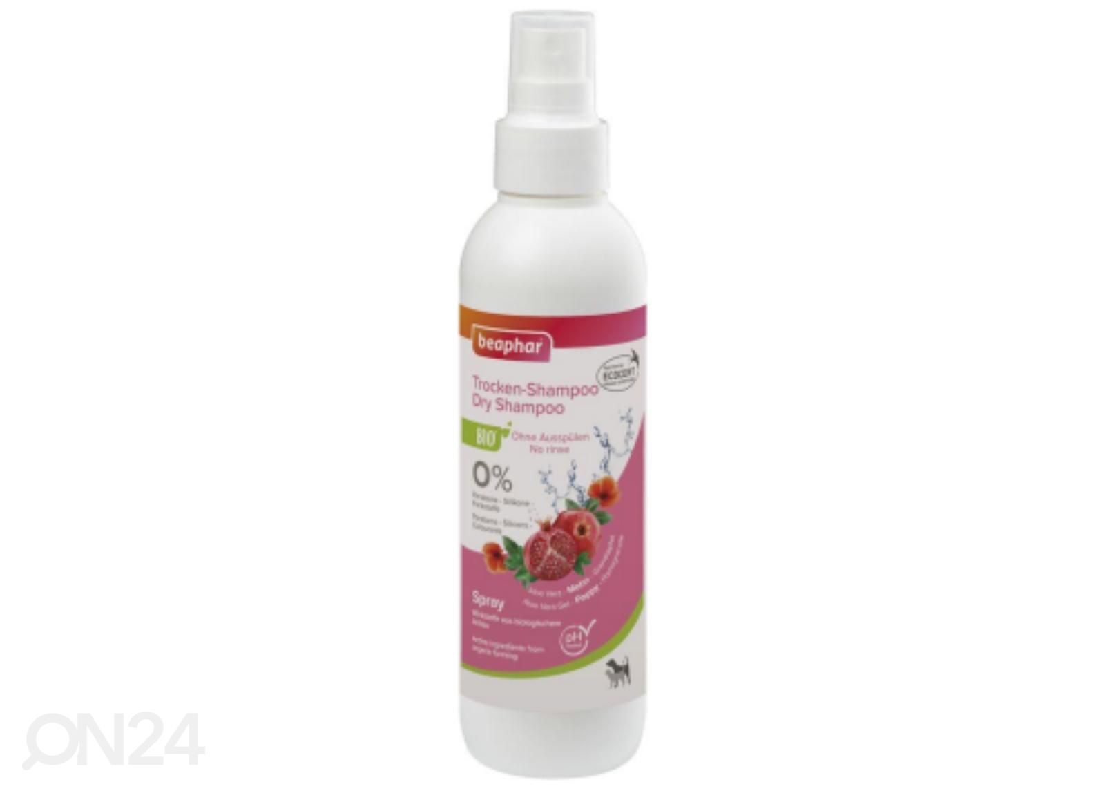 Kuivšampoon lemmikloomale BIO Shampoo DRY Spray Dog/Cat Beaphar 200 ml suurendatud