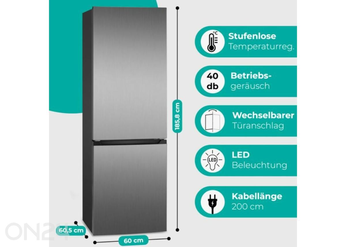 Külmik Bomann KG7357ix suurendatud mõõdud