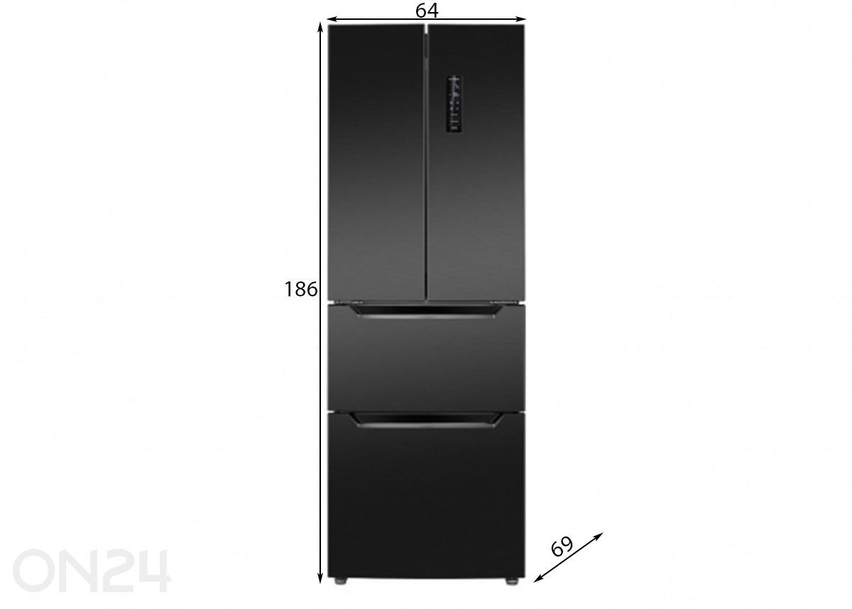 Külmik Bomann KG7361SIX suurendatud mõõdud