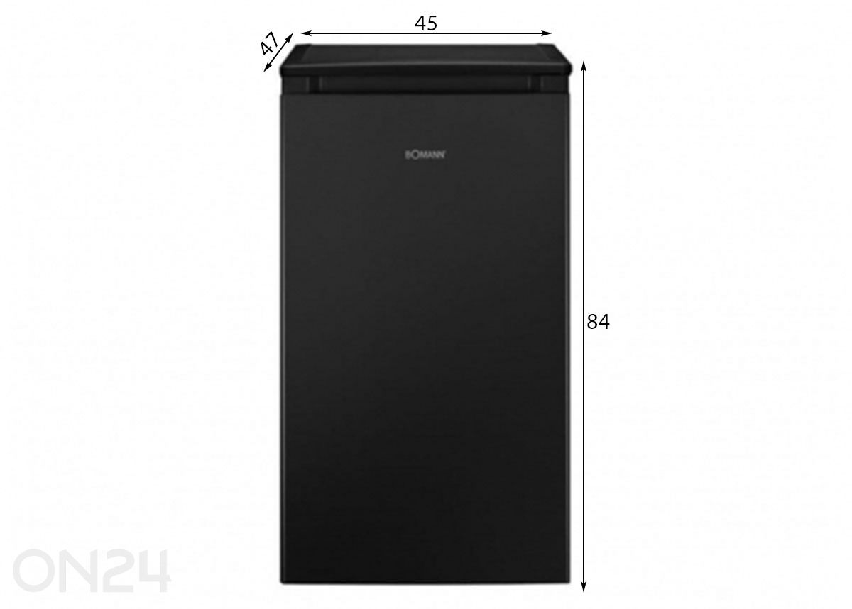Külmik Bomann KS7254B suurendatud mõõdud