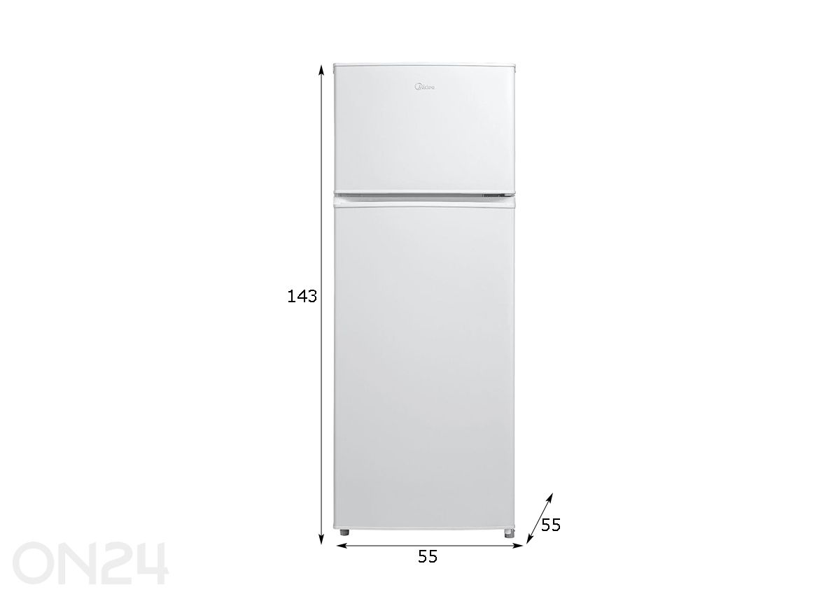 Külmik Midea MDRT294FGE01 suurendatud mõõdud