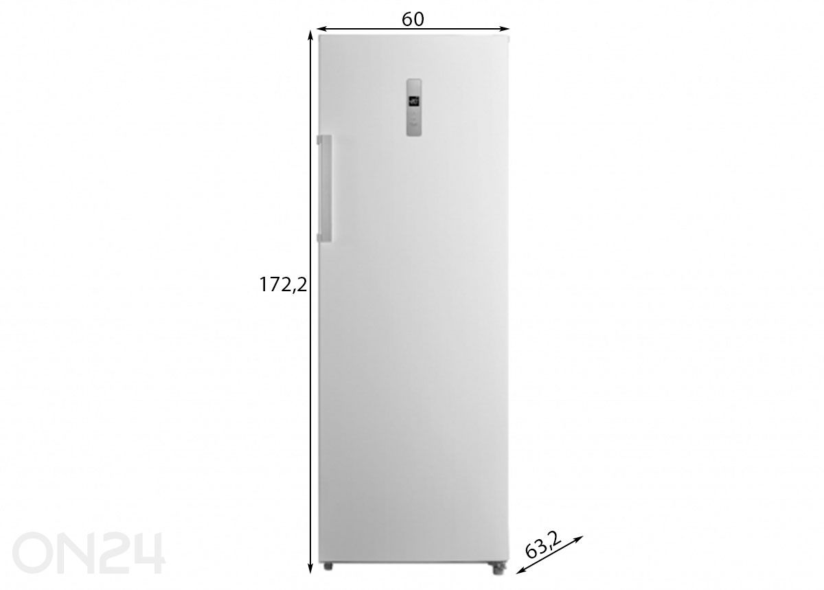 Külmik Midea MDRU333FZE01E suurendatud mõõdud