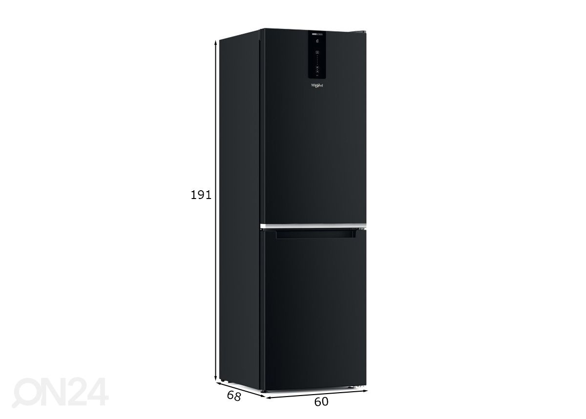 Külmik Whirlpool W7X82OK suurendatud mõõdud