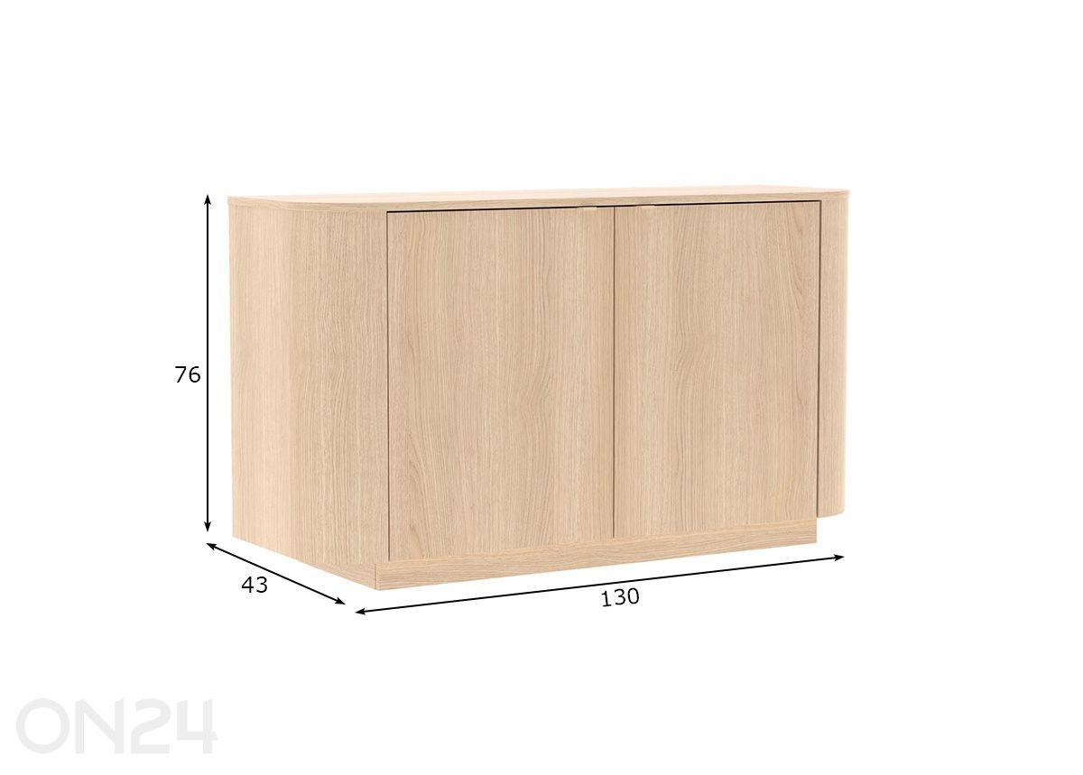 Kummut Adriatico 130 cm suurendatud mõõdud