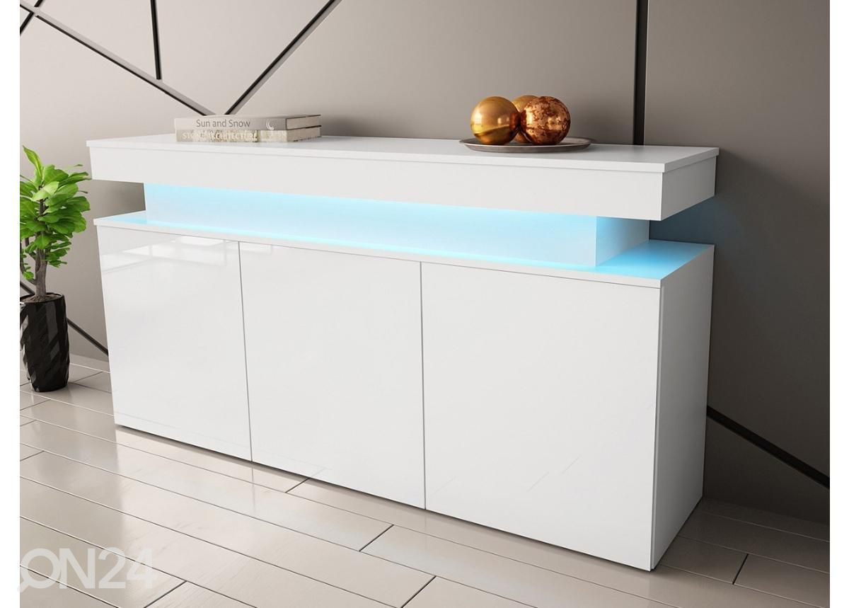 Kummut Glossa 160 cm + LED suurendatud