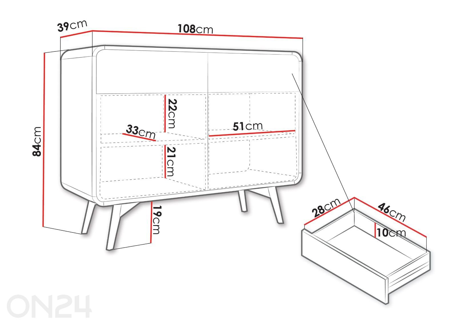 Kummut Helion suurendatud mõõdud