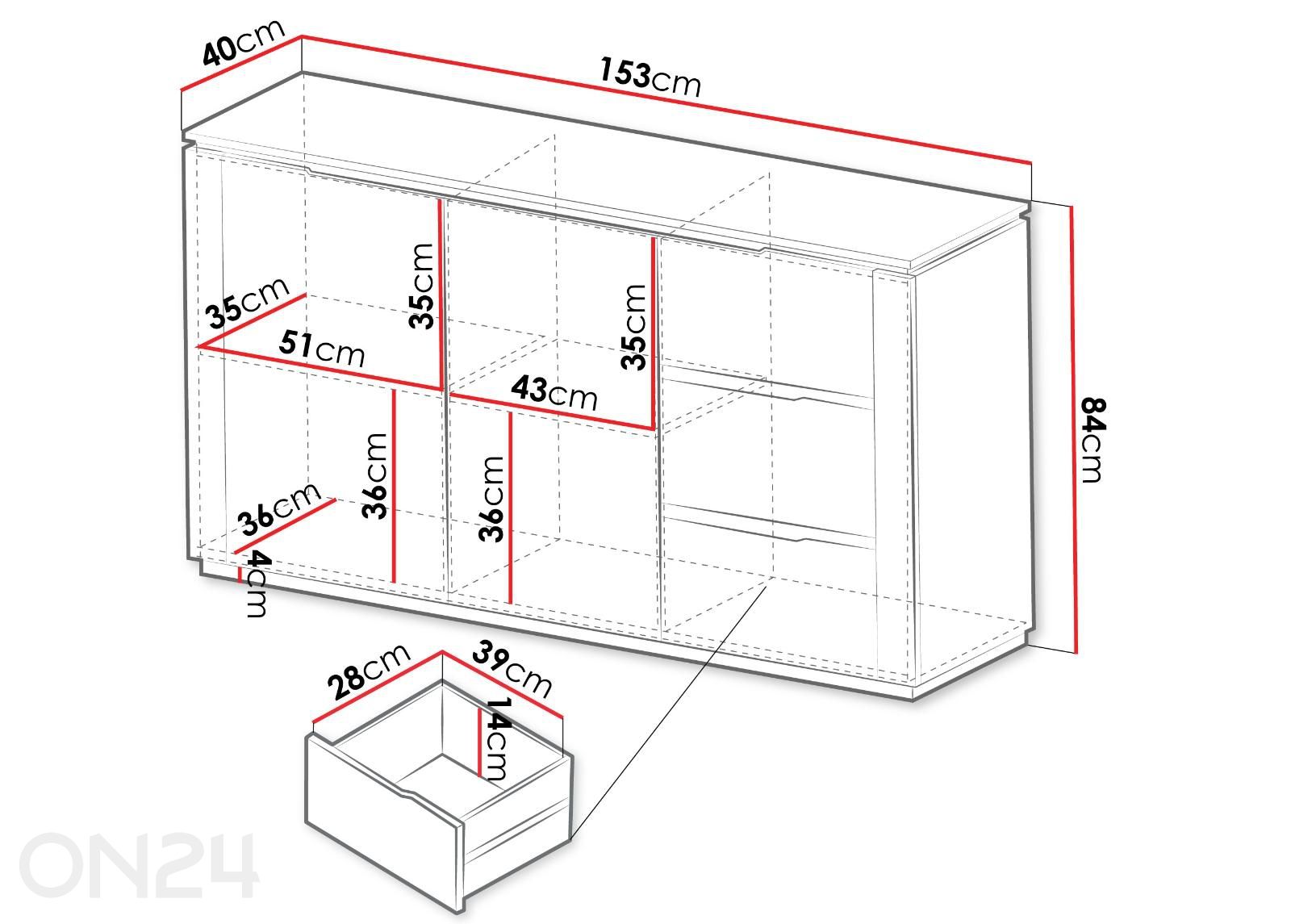 Kummut Hilafin suurendatud mõõdud