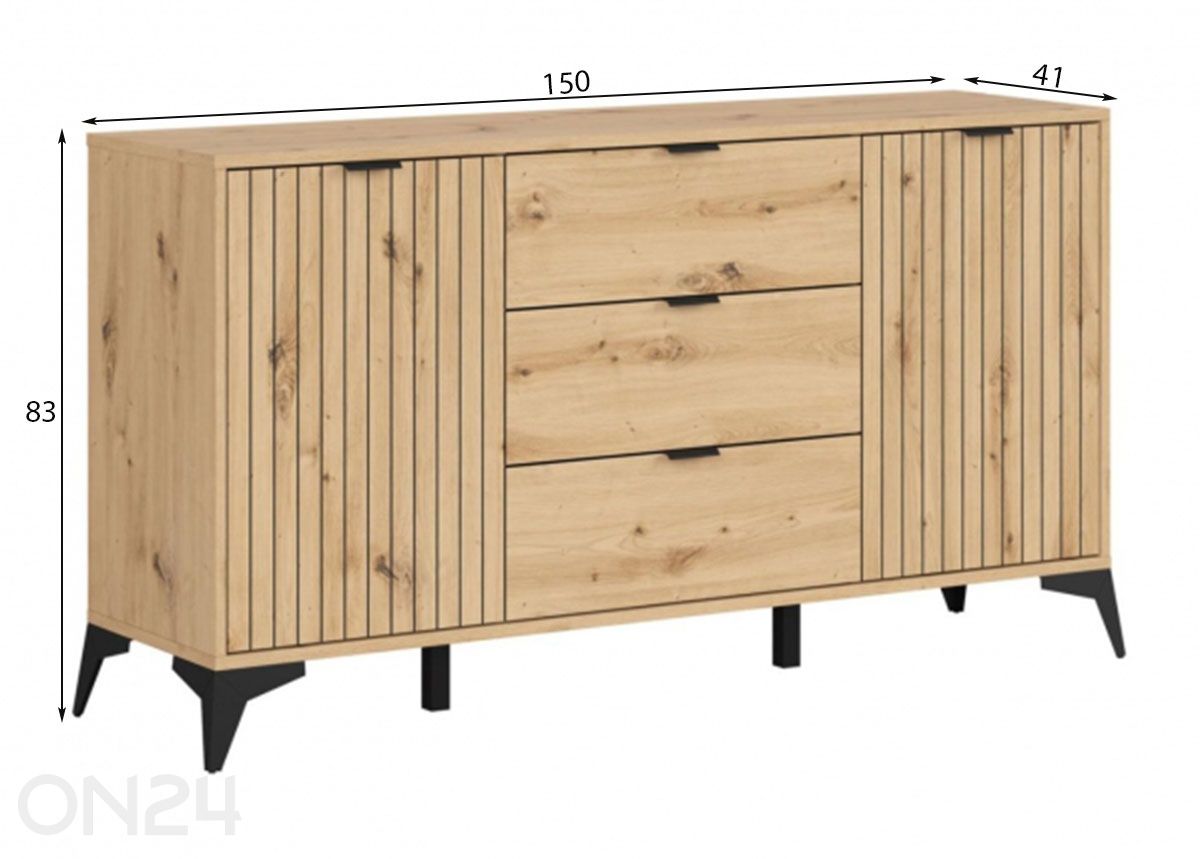 Kummut Lamea suurendatud mõõdud