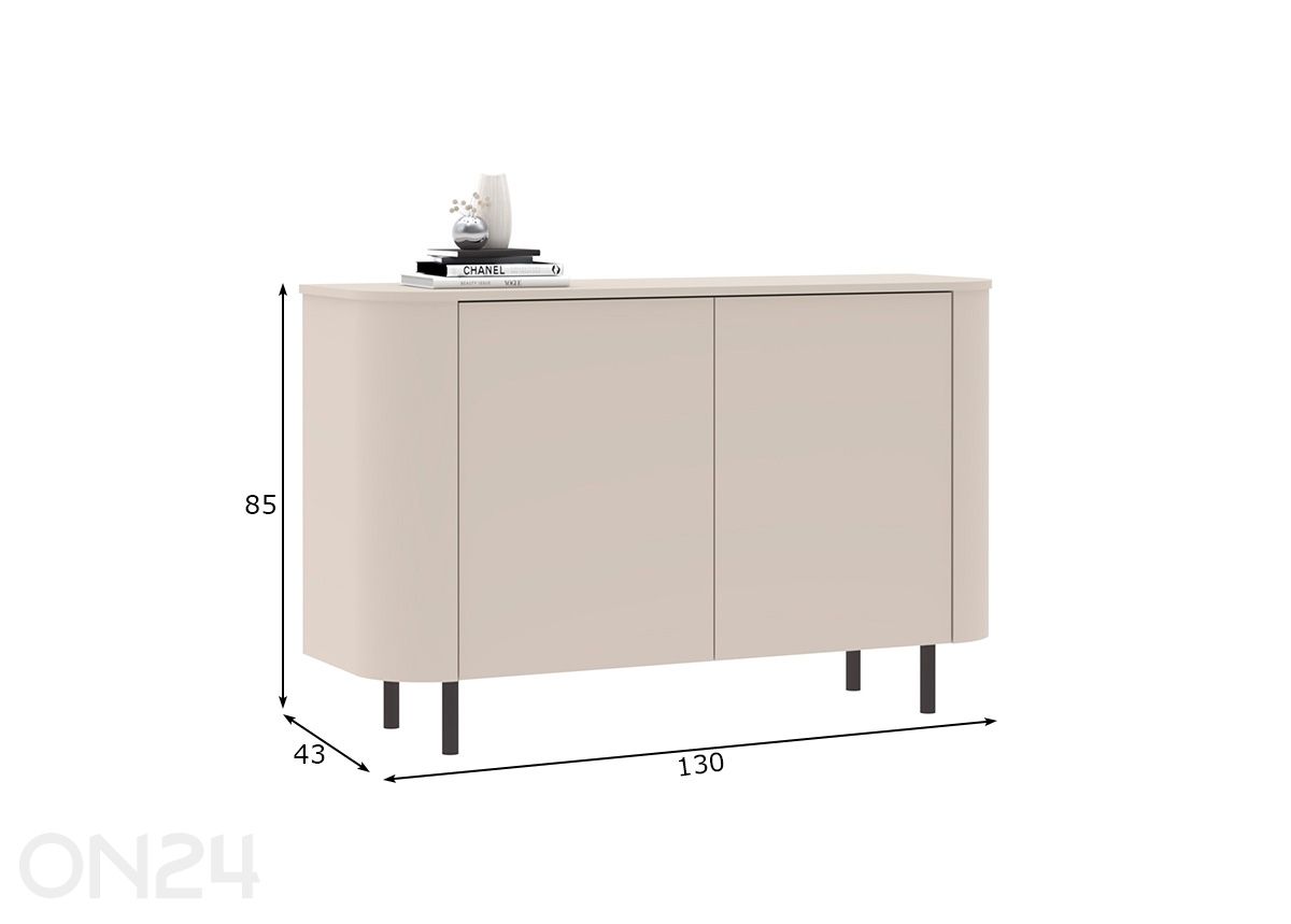 Kummut Lido 130 cm suurendatud mõõdud