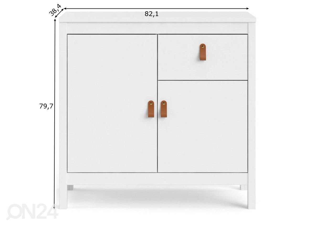 Kummut Madrid 82 cm suurendatud mõõdud