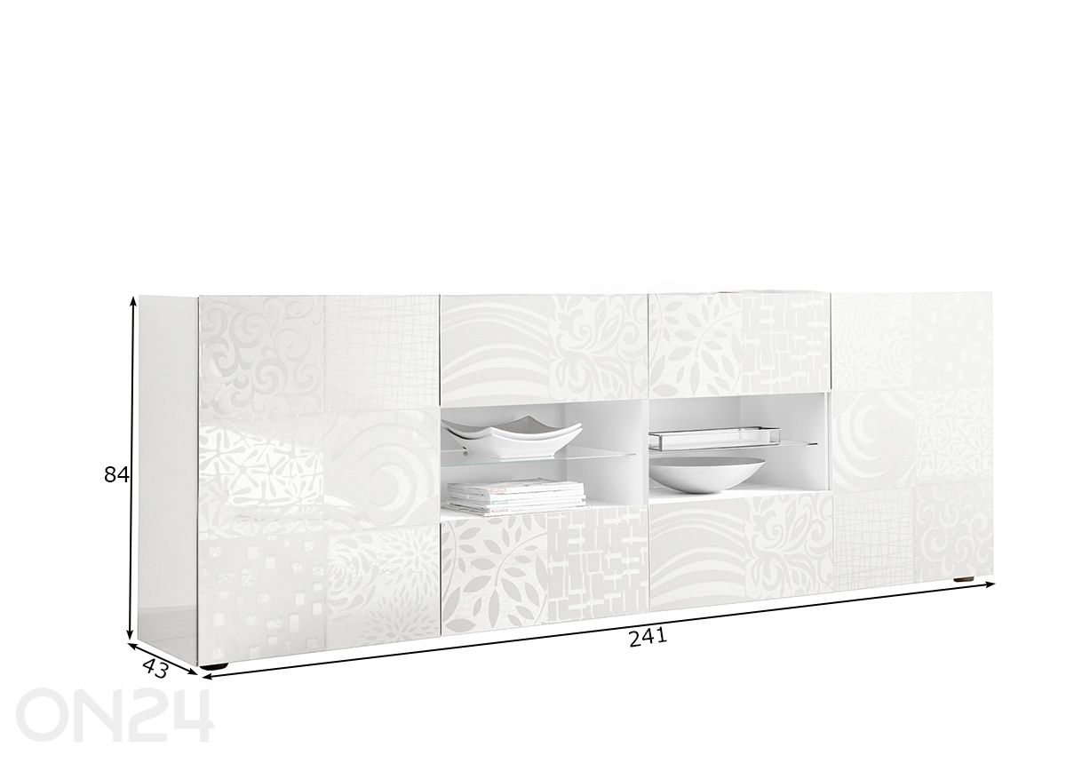 Kummut Miro 241 cm suurendatud mõõdud