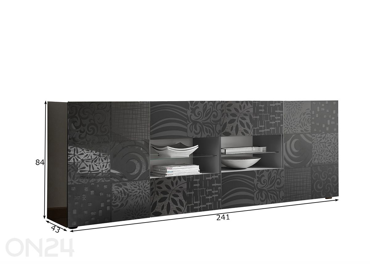 Kummut Miro 241 cm suurendatud mõõdud