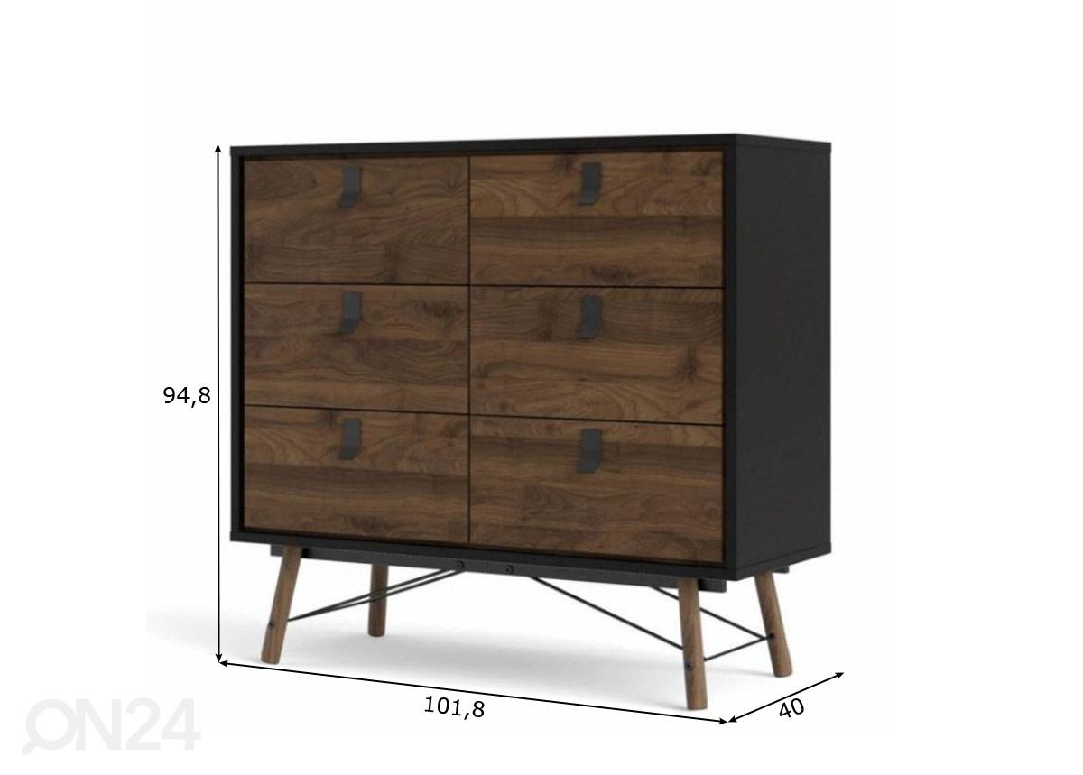 Kummut Ry 102 cm suurendatud mõõdud