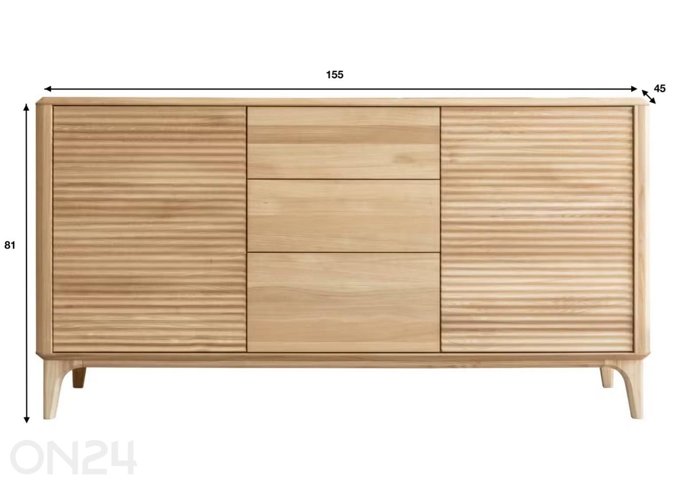 Kummut Salt 155 cm suurendatud mõõdud