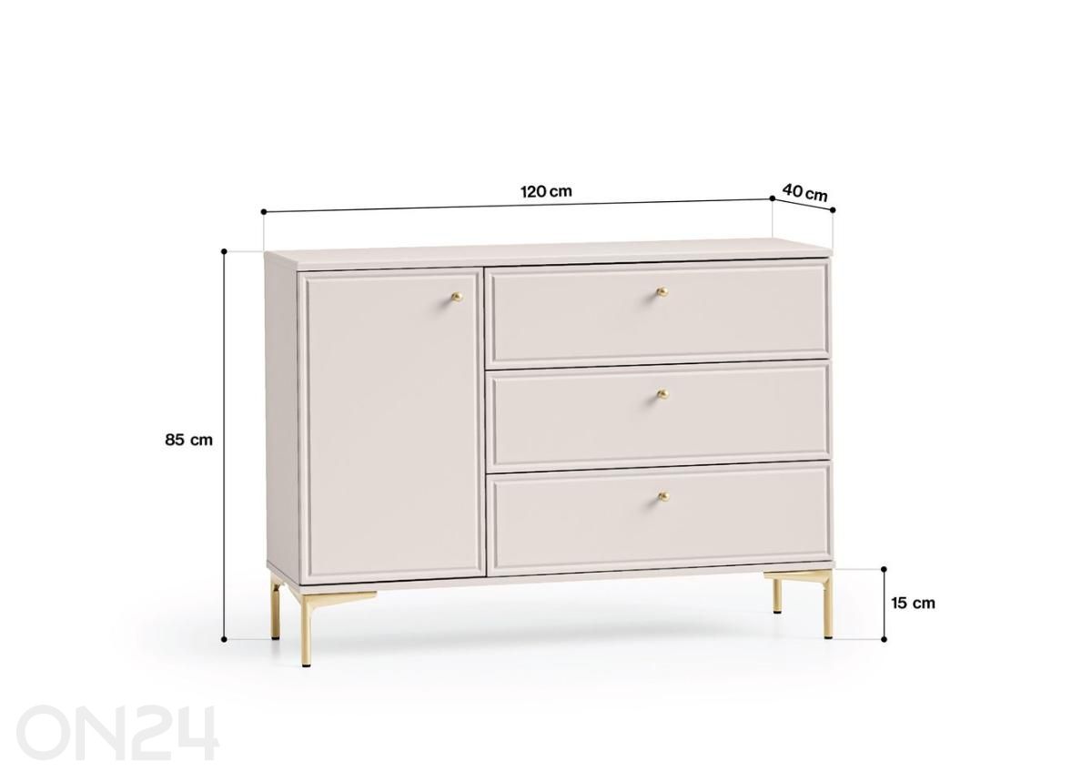 Kummut Sandro 118 cm suurendatud mõõdud